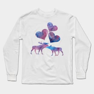 Moose Art Long Sleeve T-Shirt